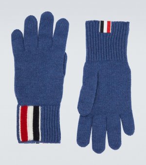 Перчатки из натуральной шерсти , синий Thom Browne