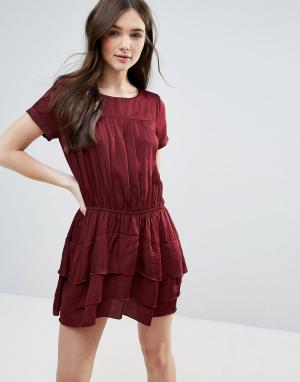 Платье с многослойной юбкой Helene d.RA. Цвет: красный