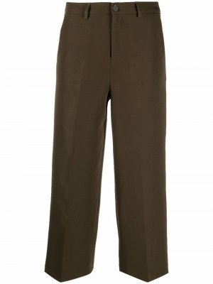 Укороченные брюки широкого кроя LIU JO. Цвет: зеленый