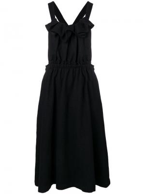 Платье-сарафан с перекрещивающимися лямками на спине Comme Des Garçons Noir Kei Ninomiya. Цвет: черный