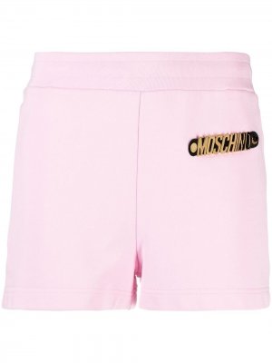 Спортивные шорты с логотипом Moschino. Цвет: розовый