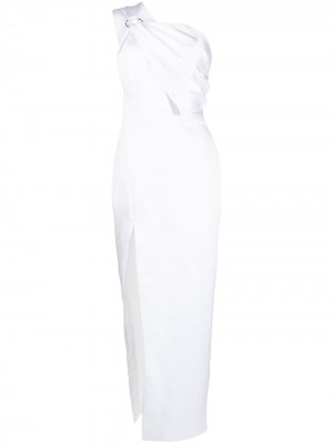 Asymmetric slim-fit gown RASARIO. Цвет: белый