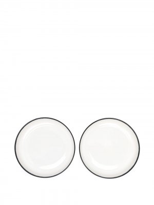 Набор из двух тарелок Ann Deumelemeester X Serax. Цвет: белый
