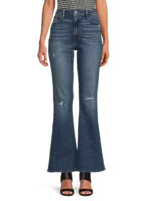 Расклешенные джинсы Heidi с высокой посадкой , цвет Dark Denim Hudson