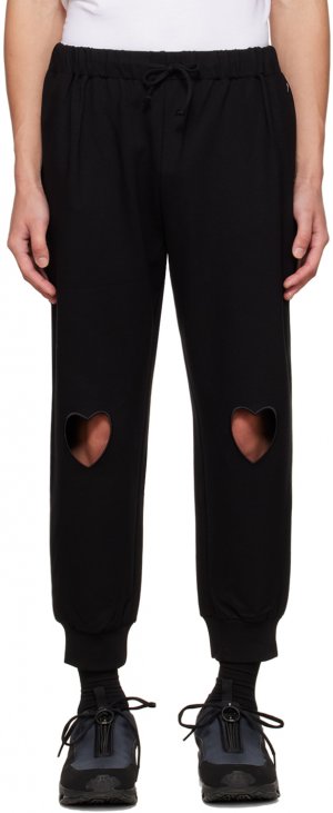 SSENSE Эксклюзивные черные брюки для отдыха на шнуровке Simone Rocha