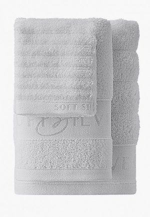 Набор полотенец Soft Silver для ванной 3 шт. (30х50 см, 50х90 70х140 см). Цвет: серый