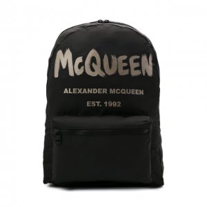 Текстильный рюкзак Alexander McQueen. Цвет: чёрный