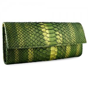 Сумка клатч , зеленый Exotic Leather. Цвет: зеленый