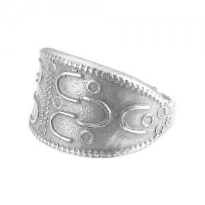 Древнерусский перстень (посеребрение), диаметр 15-25 мм Мастерская Алешиных