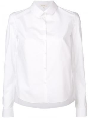 Рубашка на пуговицах Delpozo. Цвет: белый