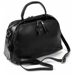Женская кожаная сумка 5566 Блек Decoratta. Цвет: черный