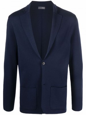Однобортный пиджак Drumohr. Цвет: синий