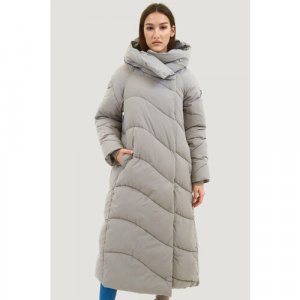 Пальто , размер 36/38, серый NORPPA. Цвет: серый