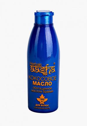 Масло для волос Aasha Herbals Кокосовое с Брахми, 100 мл. Цвет: синий