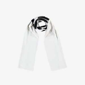 Шапки, шарфы и перчатки Шарф Unisex Lacoste. Цвет: белый