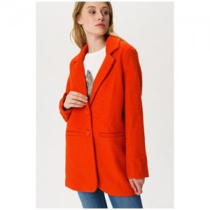 Короткое пальто 10159360 Красный 44 Broadway. Цвет: черный/красный