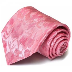 Мужской абстрактный галстук в розовых тонах 59068 Celine. Цвет: розовый