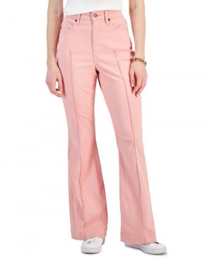Женские брюки-клеш со швом спереди , розовый Tommy Hilfiger