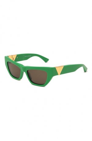 Солнцезащитные очки Bottega Veneta. Цвет: зелёный