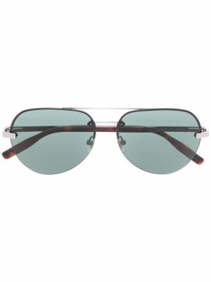 Солнцезащитные очки-авиаторы Montblanc. Цвет: коричневый