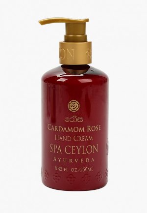 Крем для рук Spa Ceylon Роза и кардамон, 250 мл.. Цвет: белый