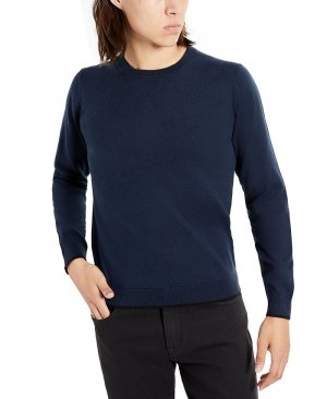 Мужской легкий пуловер приталенного кроя с круглым вырезом , синий Kenneth Cole