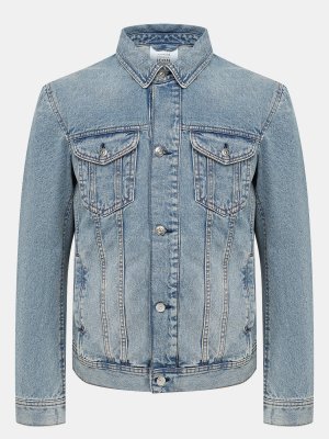 Джинсовые куртки Armani Exchange. Цвет: синий