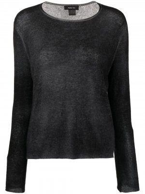 Кашемировый пуловер с круглым вырезом Avant Toi. Цвет: черный
