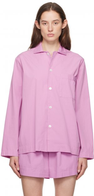 Пурпурная пижамная рубашка с длинным рукавом , цвет Purple pink Tekla