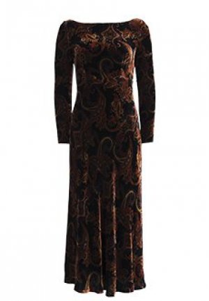 Платье LUISA SPAGNOLI. Цвет: коричневый