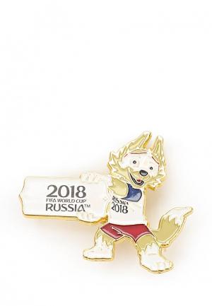 Значок 2018 FIFA World Cup Russia™ Zabivaka. Цвет: разноцветный