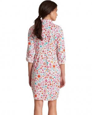 Платье Cara Shirtdress - High Summer Flowers, розовый Hatley