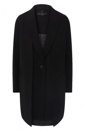 Шерстяное пальто с жилетом Rag&Bone. Цвет: черный