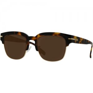 Солнцезащитные очки , коричневый Les Hommes. Цвет: коричневый