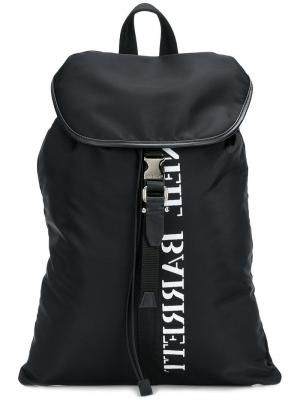 Рюкзак с лямкой логотипом Neil Barrett. Цвет: черный