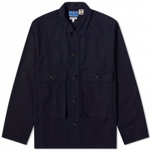 Рубашка Nylon Fatigue Overshirt, индиго Blue Japan