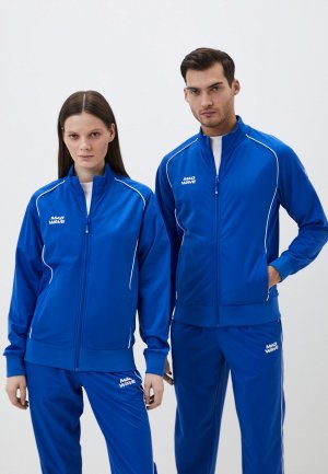 Олимпийка MadWave Track jacket. Цвет: синий
