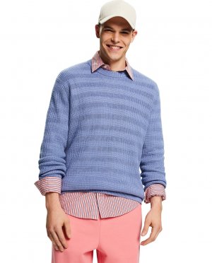 Мужской свитер в горошек из смесового хлопка , синий Esprit