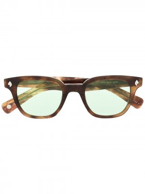 Солнцезащитные очки в квадратной оправе Garrett Leight. Цвет: коричневый