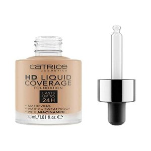 HD Liquid Coverage жидкая база под макияж № 050-розовый пепел 30 мл Catrice