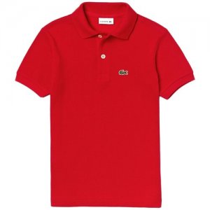 Поло Kids Lacoste Regular Fit Petit PiquГ© Polo Shirt Дети PJ2909240 8A. Цвет: красный