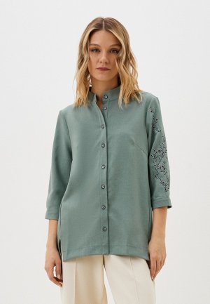 Блуза Adele Fashion. Цвет: зеленый