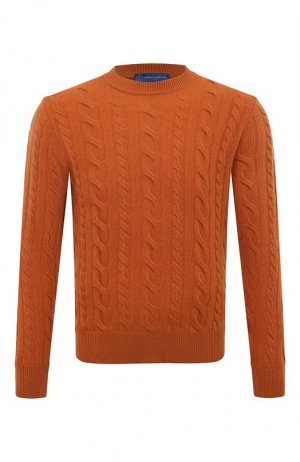 Шерстяной свитер Andrea Campagna. Цвет: оранжевый