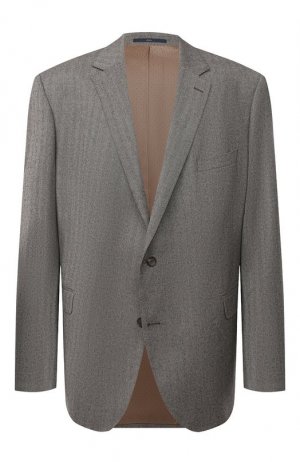 Шерстяной пиджак Eduard Dressler. Цвет: коричневый