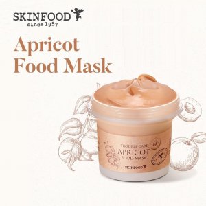 SKINFOOD Пищевая маска «Абрикос» 120г (4,23 унции) Уход за проблемами Очистка пор на лице и успокоение кожи тела
