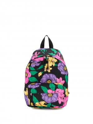 Маленький рюкзак Wheel с цветочным принтом Balenciaga. Цвет: черный