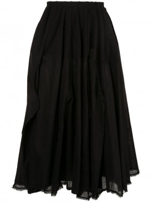 Расклешенная юбка миди Rundholz. Цвет: черный