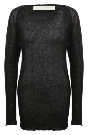 Льняной пуловер Isabel Benenato. Цвет: чёрный
