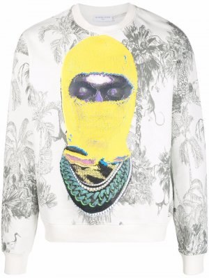 Graphic-print cotton sweatshirt Ih Nom Uh Nit. Цвет: белый