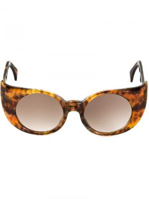 Солнцезащитные очки Eye-Liner Frame Barn's. Цвет: коричневый